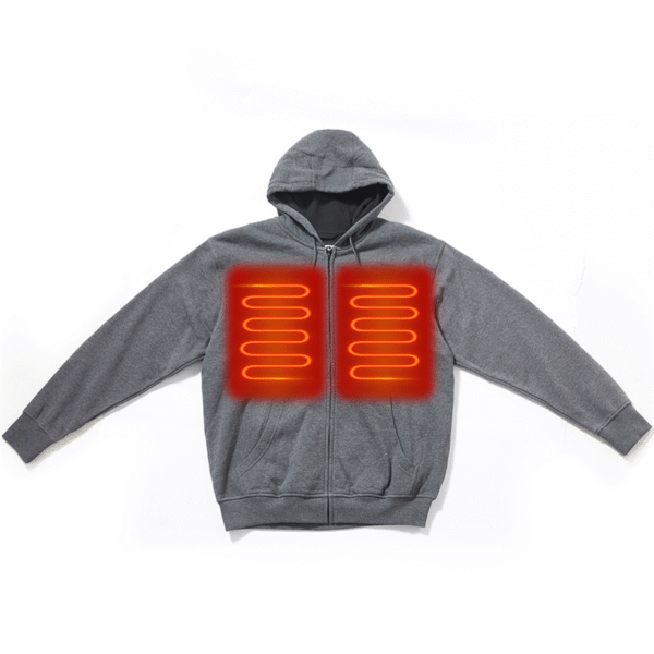 Smart Heated Clothing Fashion USB Battery Hoodies Sweatshirt Factory Price Outdoor Warming Jacket for Spring
