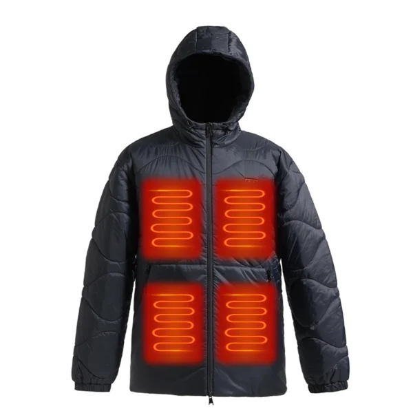 Wholesale USB Rechargeable Intelligent Winter Jacket for Men Lightweight Warm with Heating Mandarin Collar OEM Service Available