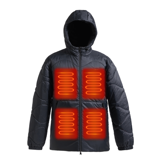 New Design Plus Size Men's Quilted Jackets for Winter Lightweight Warm Heating Coat with Mandarin Collar OEM Service Available