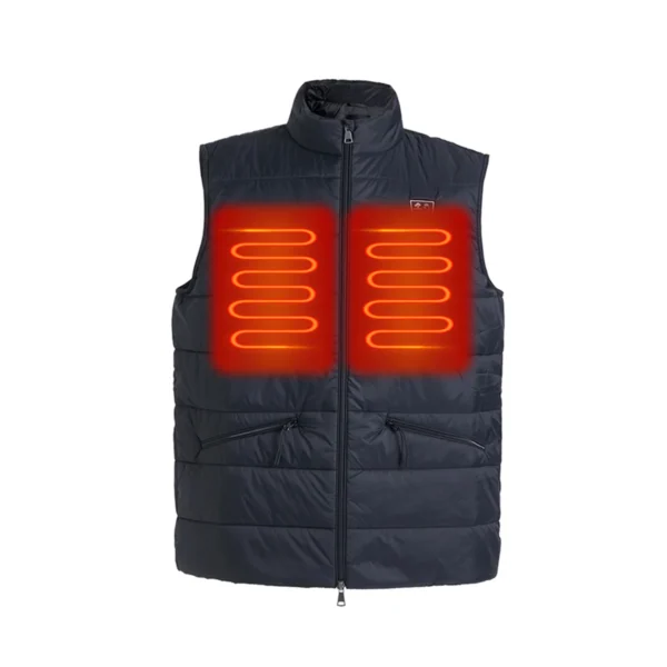 Men's High Quality Casual Winter USB Heated Vest Jacket Smart Outer Wear Windproof Feature Mandarin Collar OEM Service Available